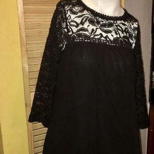 Lace black dress